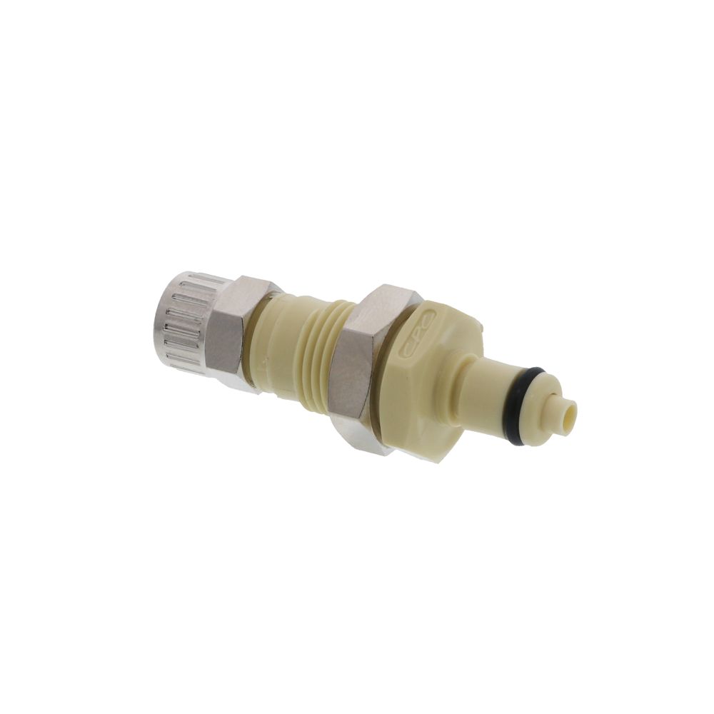 PMCD400412 Valved Ferruleless Polytube Fitting Panel Mount Coupling Insert 1/4 PTF