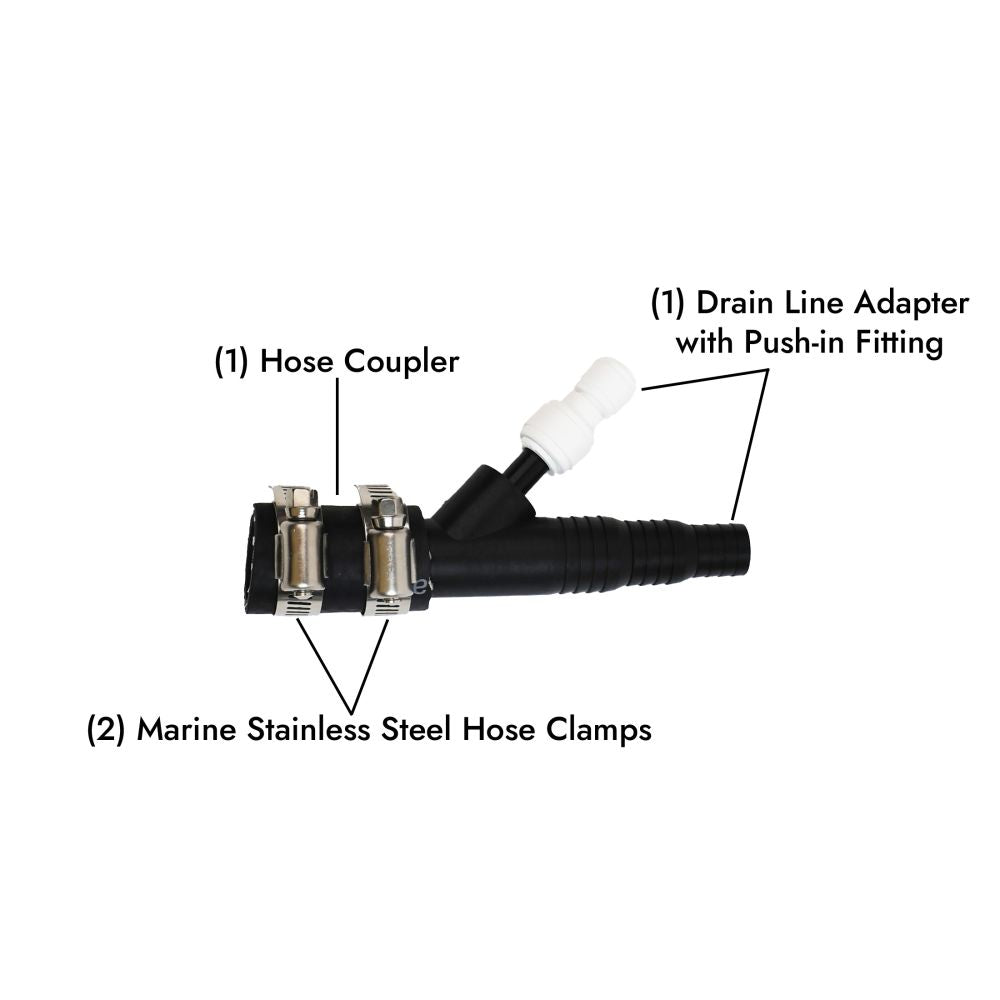 Dishwasher/RO Drain Line Adapter - 3/8" Tube Connection