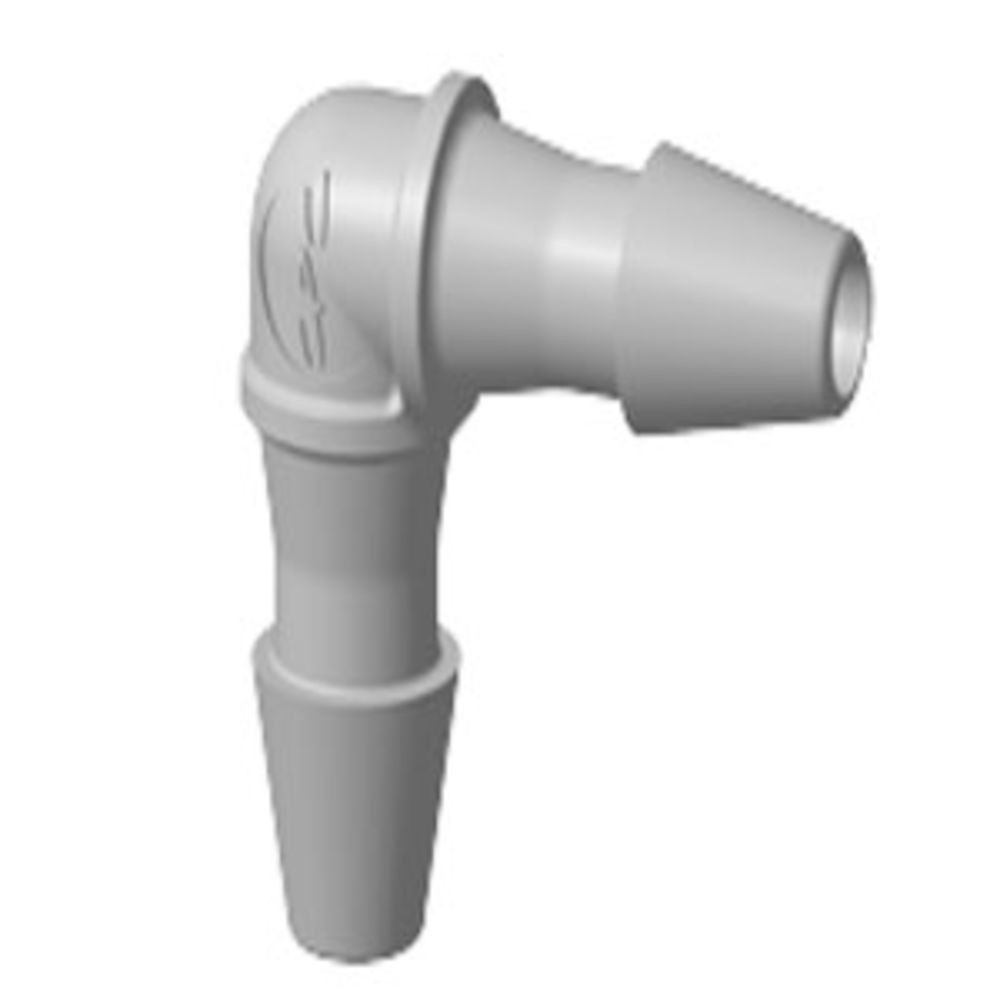 HE2 Elbow Fitting Natural Polypropylene 1/16 HB X 1/16 HB