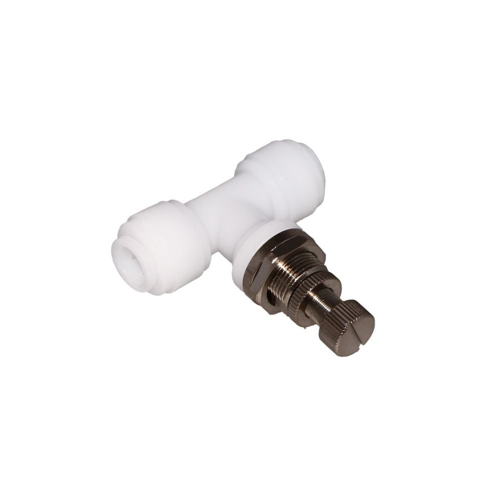 NeoFit - Acetal Natural White Flow Control Bulkhead 3/8" tube