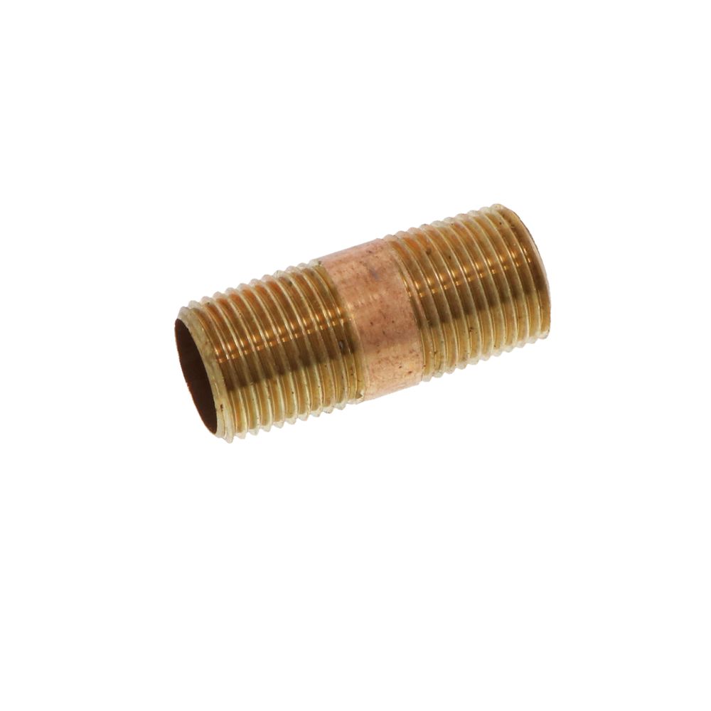 Lead-Free Red Brass Nipple 1/2 MIP x 2 L