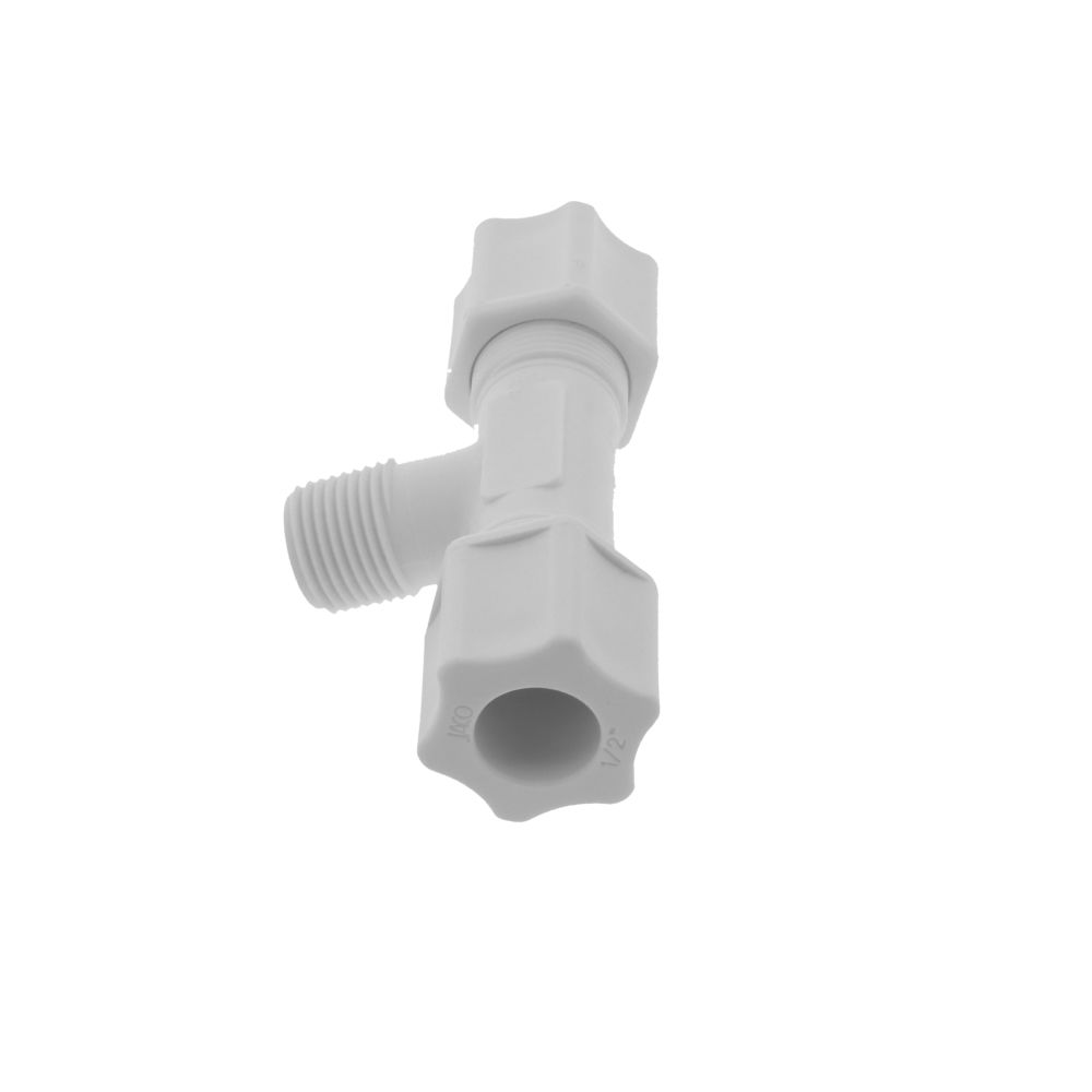 JACO 60-8-6-P-O Polypropylene Male Branch Tee 1/2 OD Tube x 3/8 MPT