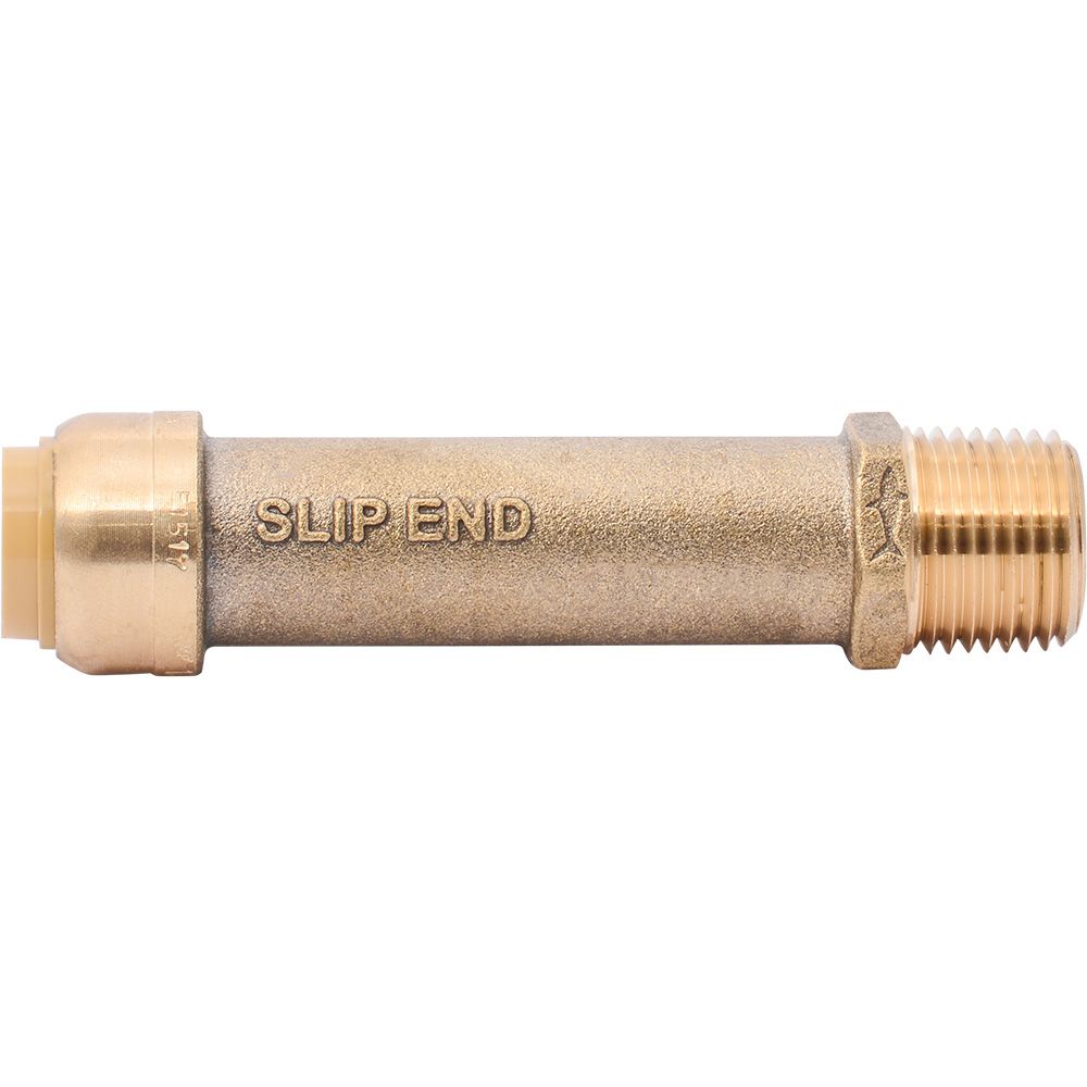 SharkBite® U3120LF Lead-Free Brass Push-to-Connect SLIP Male Adapter - 1/2" Slip x 1/2" MPT