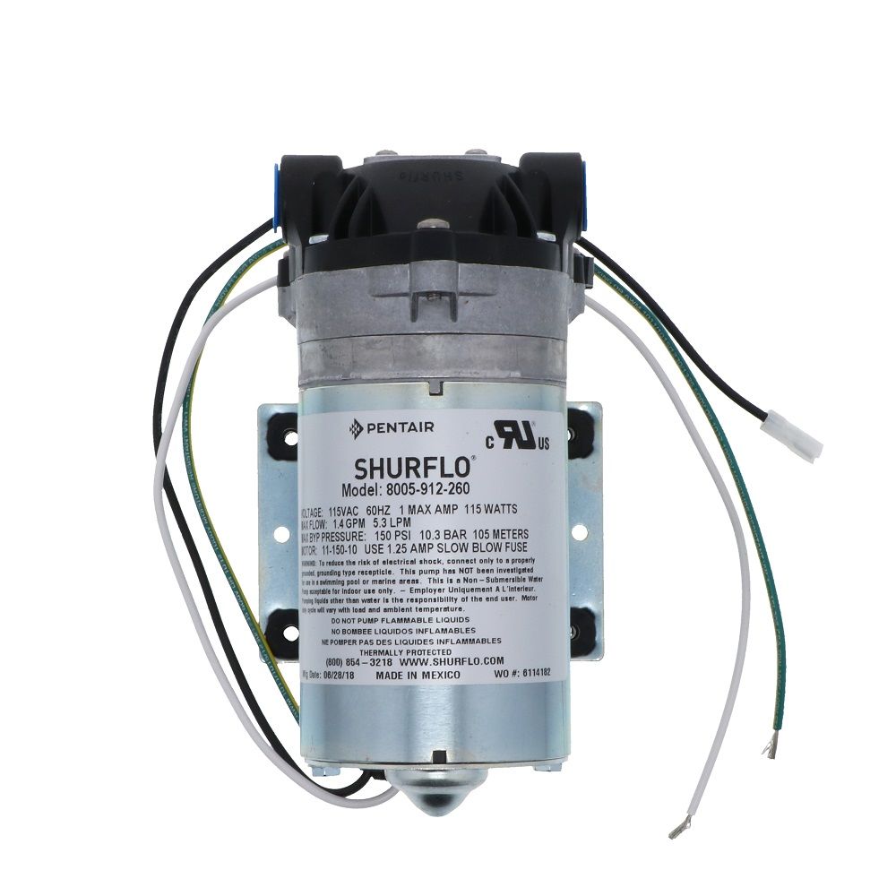 SHURflo 8005-912-260 Demand Pump 1.5 gpm 150 psi 115VAC