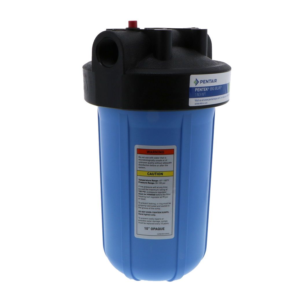 Pentek 10" Big Blue Water Filter Housing With Pressure Relief