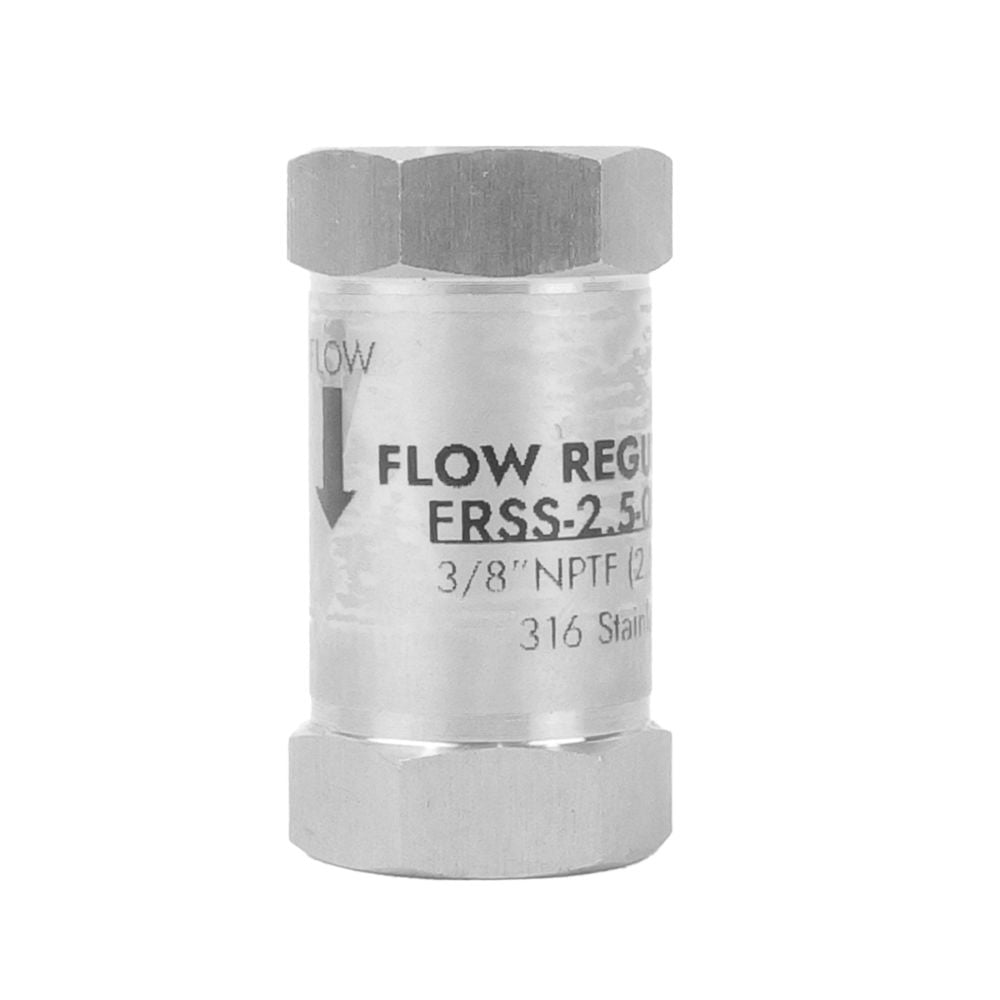 neoFlo Stainless Steel Flow Control 2.5 gpm 316SS 3/8 FPT