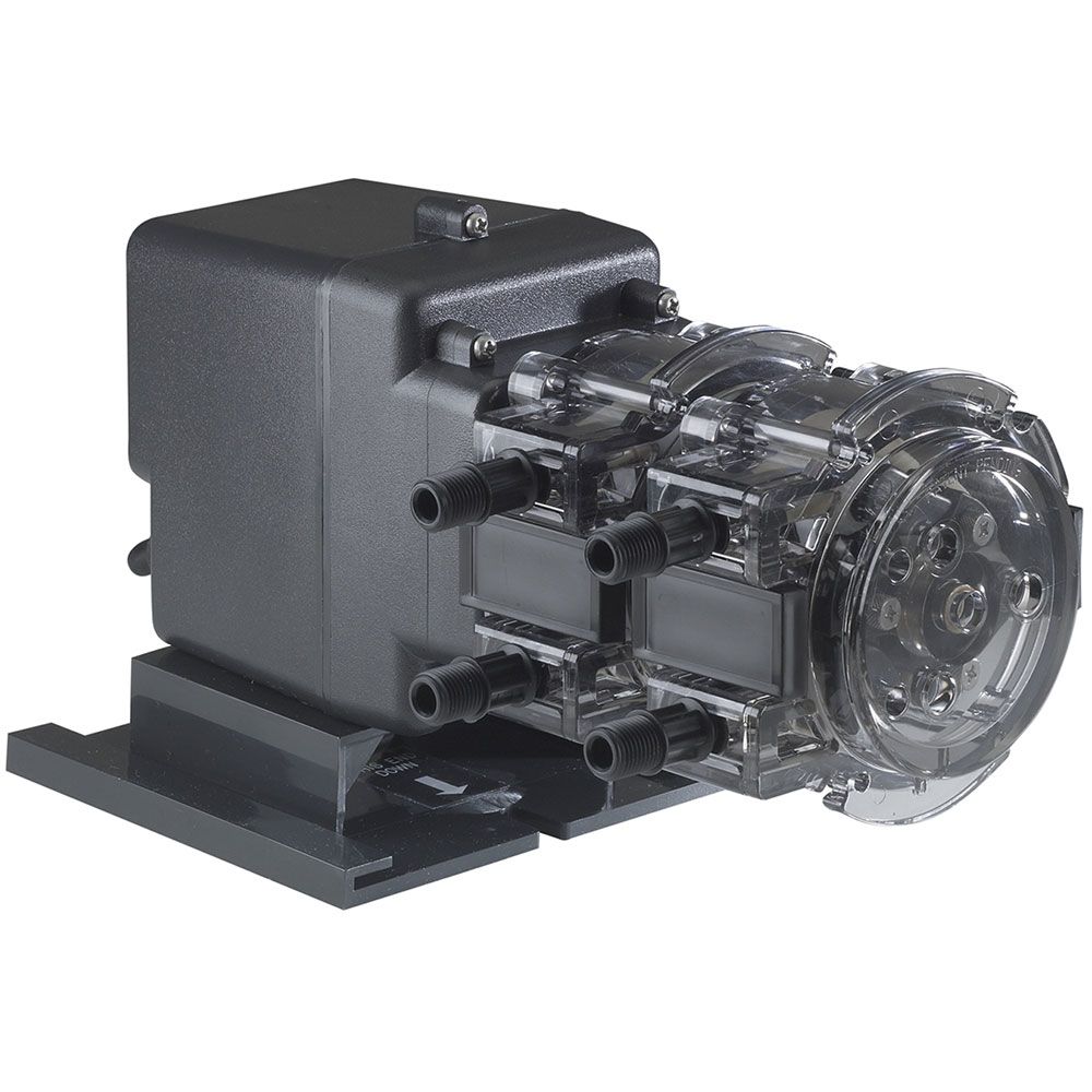 Stenner Double Fixed Head Output Pump 6.0 GPD #1 Tube 120V 100psi