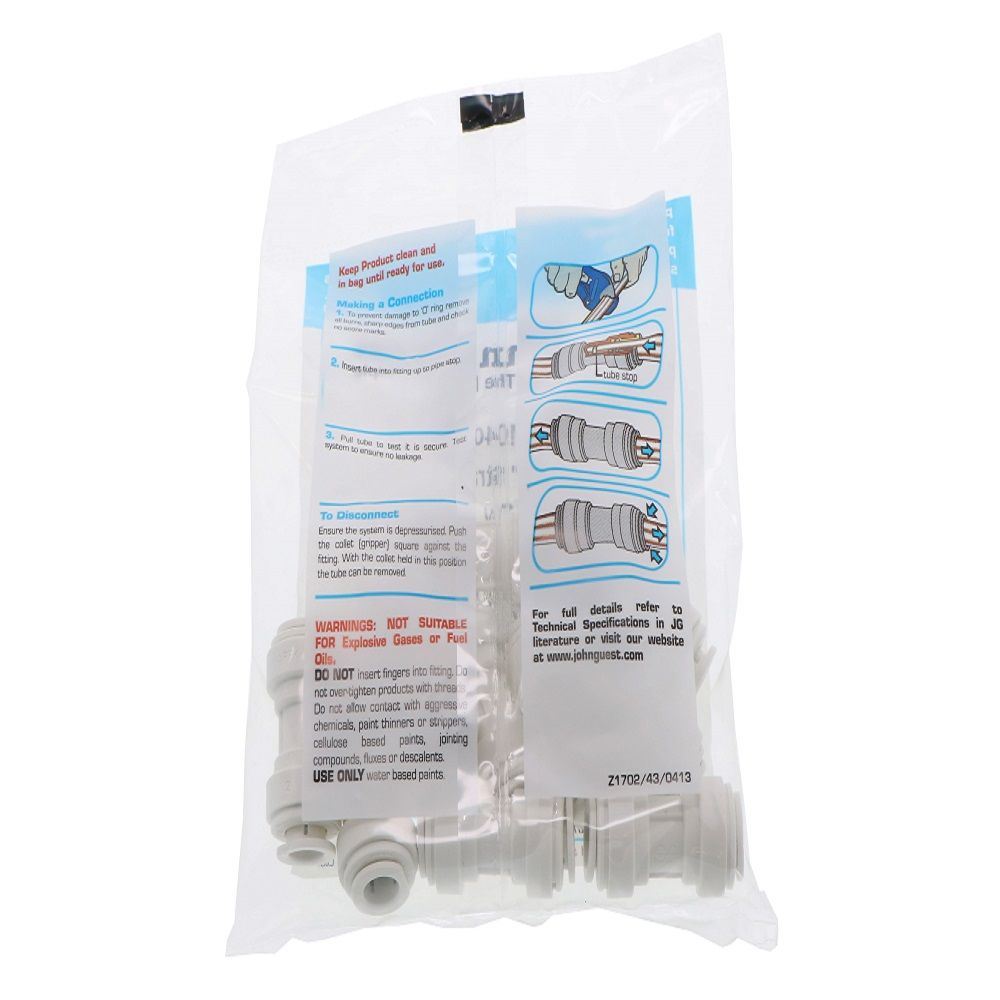 John Guest Union Connector Polypro - 5/16