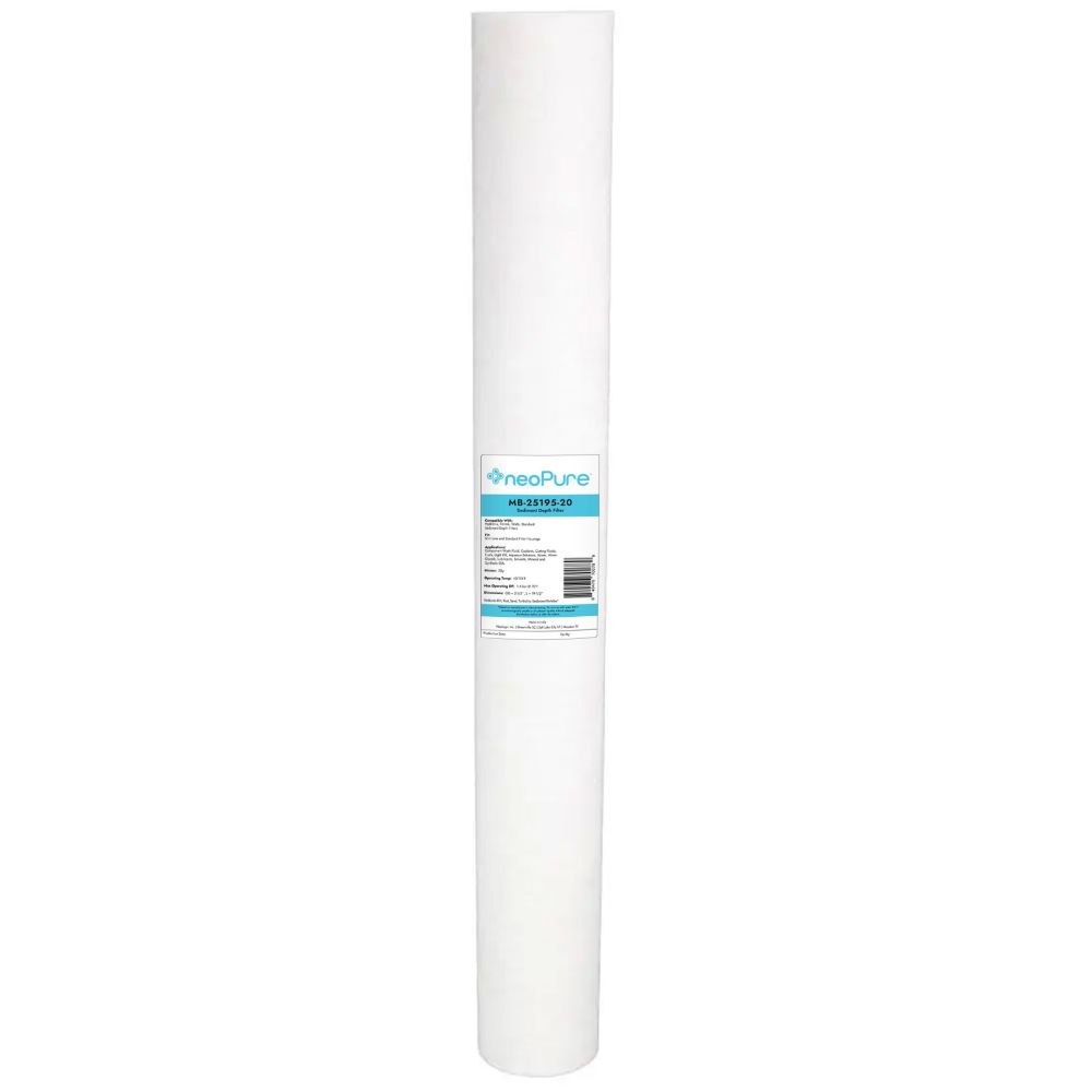 Neo-Pure MB-25195-20 19.5" Polypropylene Sediment Depth Filter 20 mic