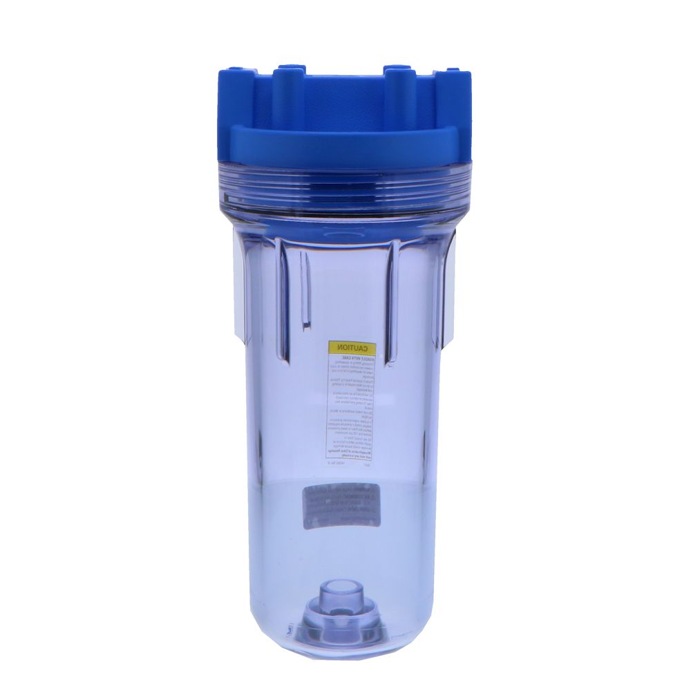Pentek 150072 10" Standard Filter Housing Blue/Clear w/o PR - 3/4" FPT