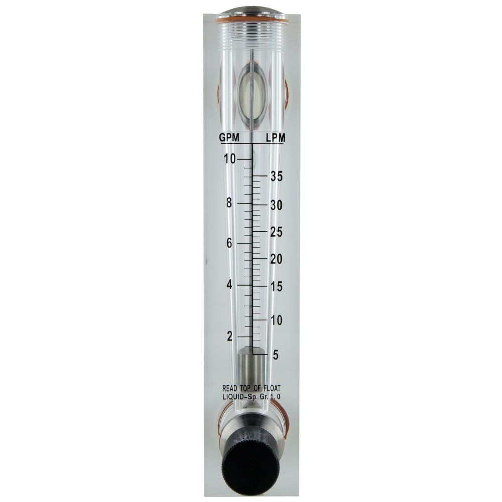 Axeon 205105 Acrylic RO Flowmeter - 1-10 GPM