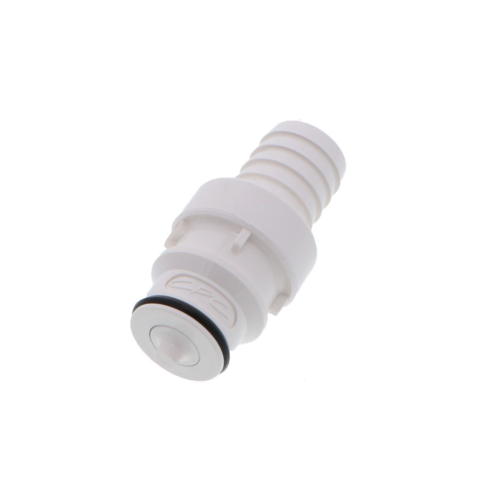 HFCD221035 Valved In-line Hose Barb Coupling Insert 5/8 ID Barb