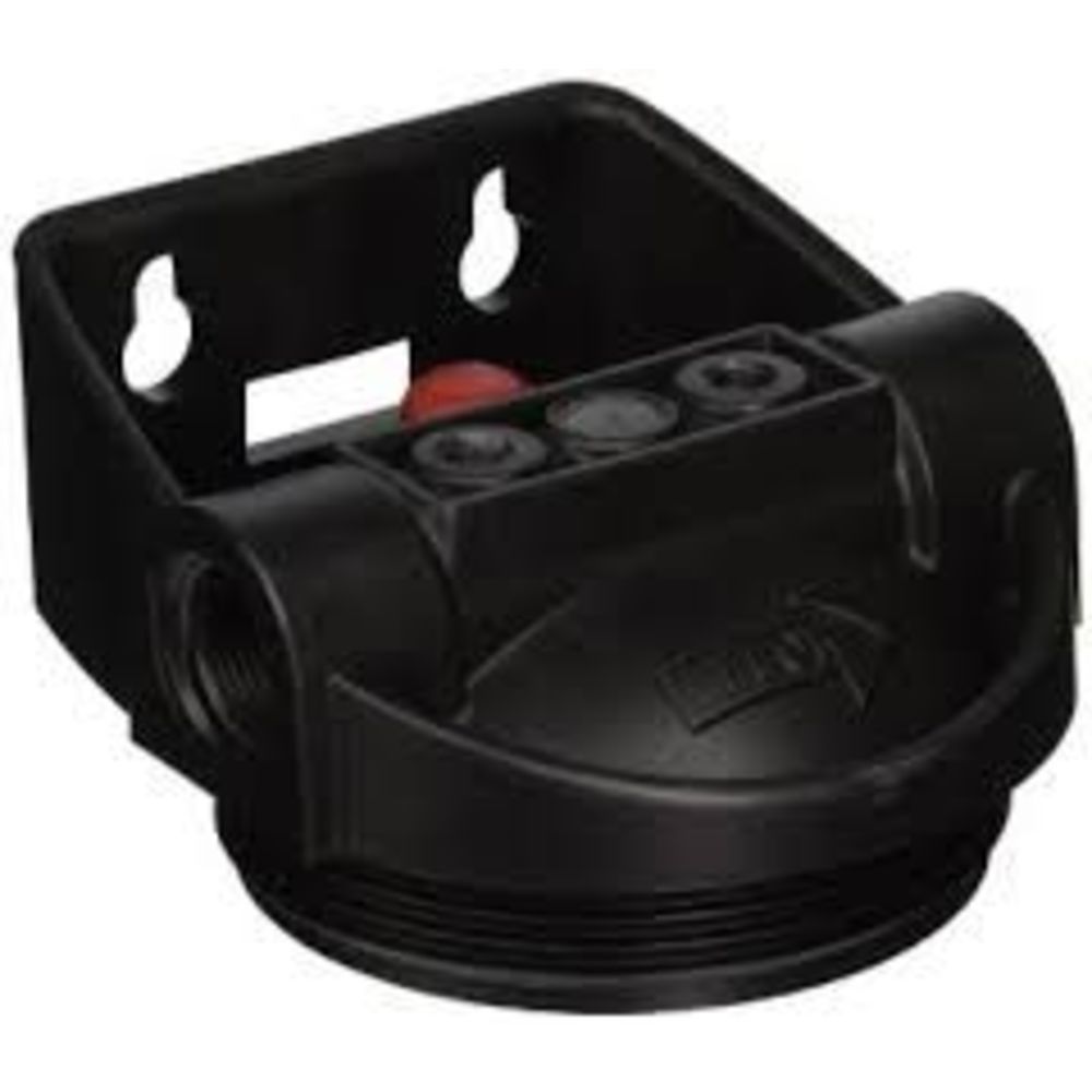 Pentek 154622 3G Black Integral Bracket Cap Meter Mount w/ PR - 3/4" FPT