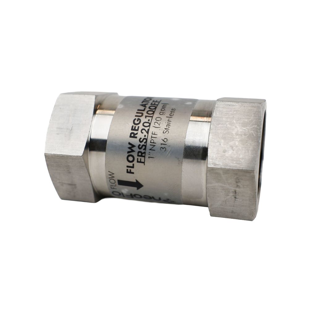 Neo-Pure Stainless Steel Flow Restrictor 20 GPM 316SS 1" FPT x FPT