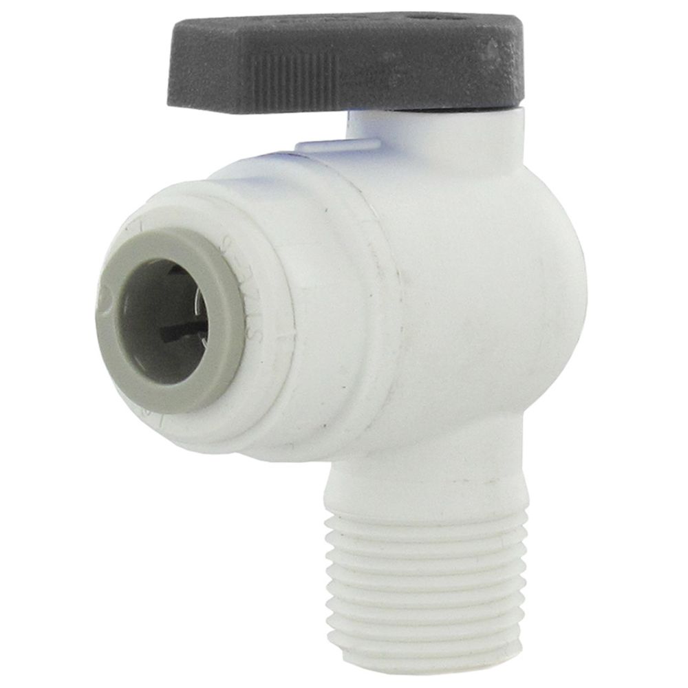 Parker LIQUIfit Male Elbow Valve - 1/4 QC x 1/4 MPT