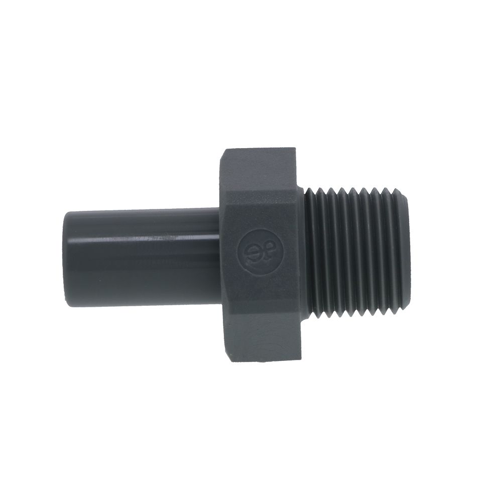 John Guest Stem Adapter BSPT - 3/8 x 1/4 BSPT