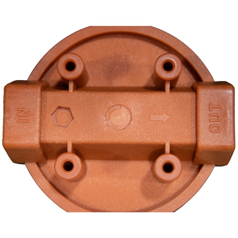NeoPure 10" Standard Rib Cap High Temp Housing NSF Red Cap/Red Sump no PR - 3/4"