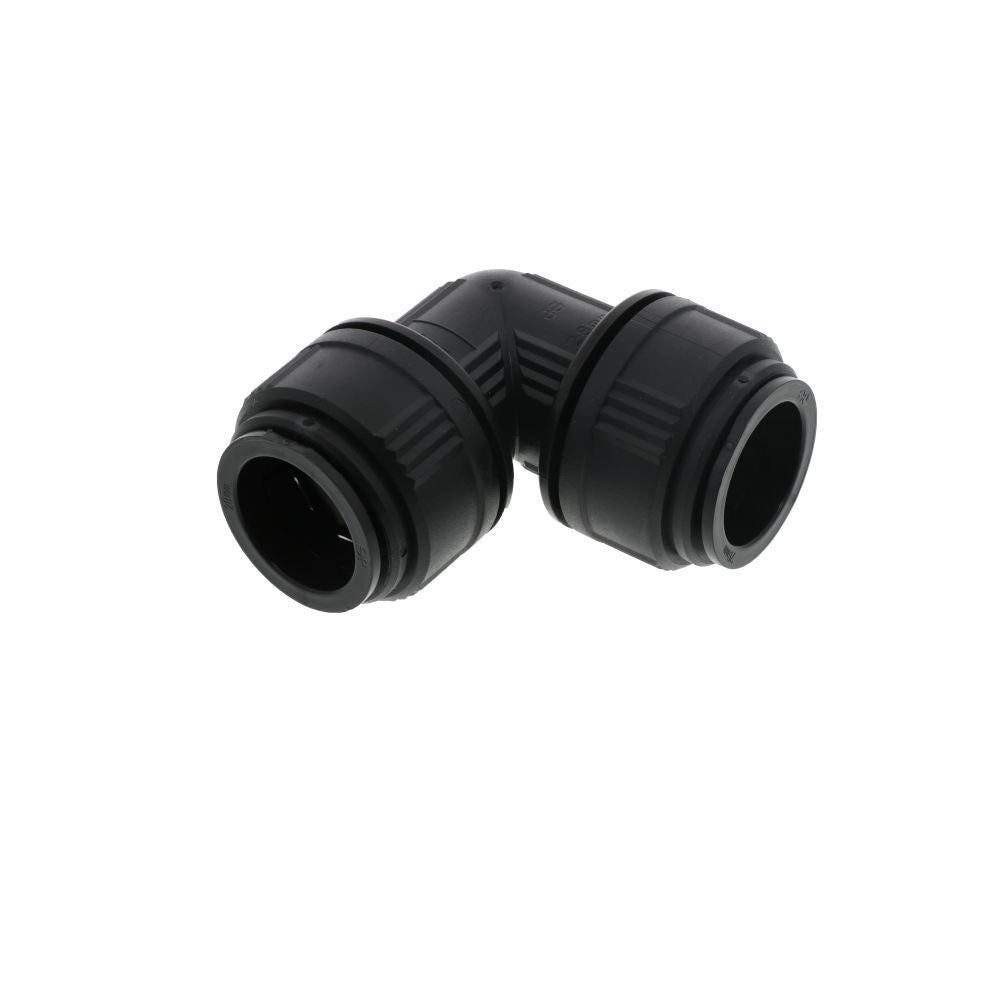 John Guest Union Elbow BLACK ACETAL - 28mm