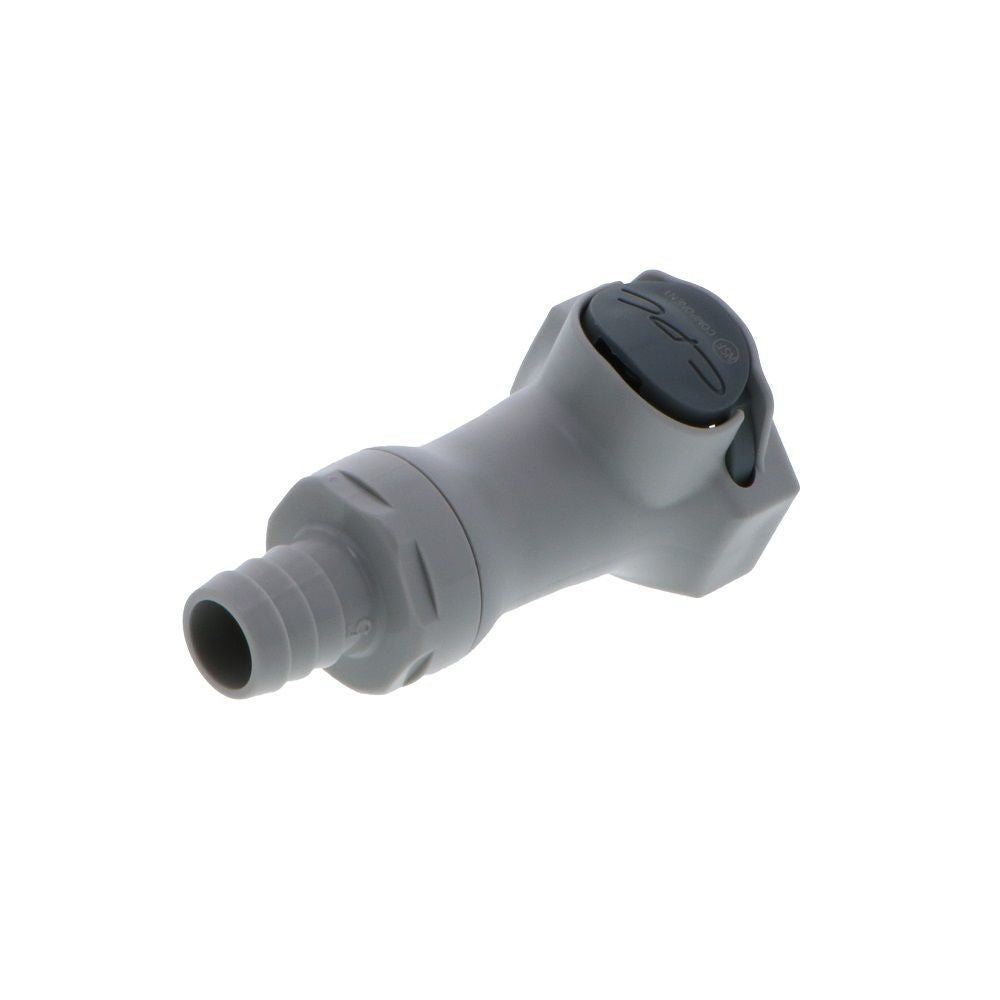 60700 NSF Valved In-Line Hose Barb Coupling Body 1/2 ID Barb