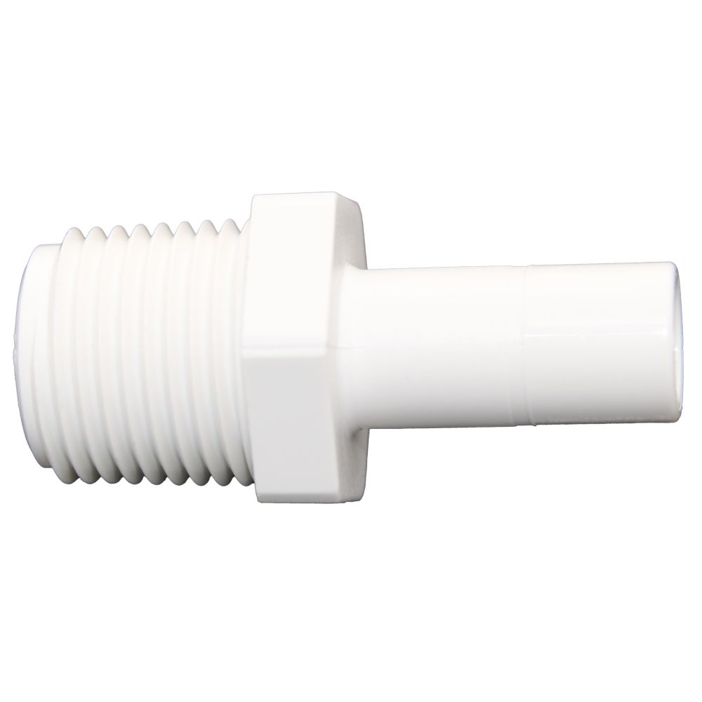 NeoFit - Polypropylene Natural White Stem Adapter 1/2" Stem x 1/2" NPTF