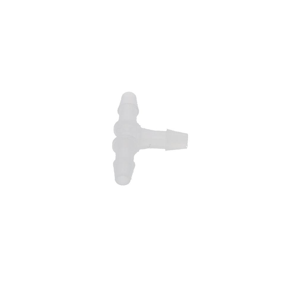 FitQuik Polypropylene Union Tee Barb Fitting - 5/32 ID x 5/32 ID x 5/32 ID