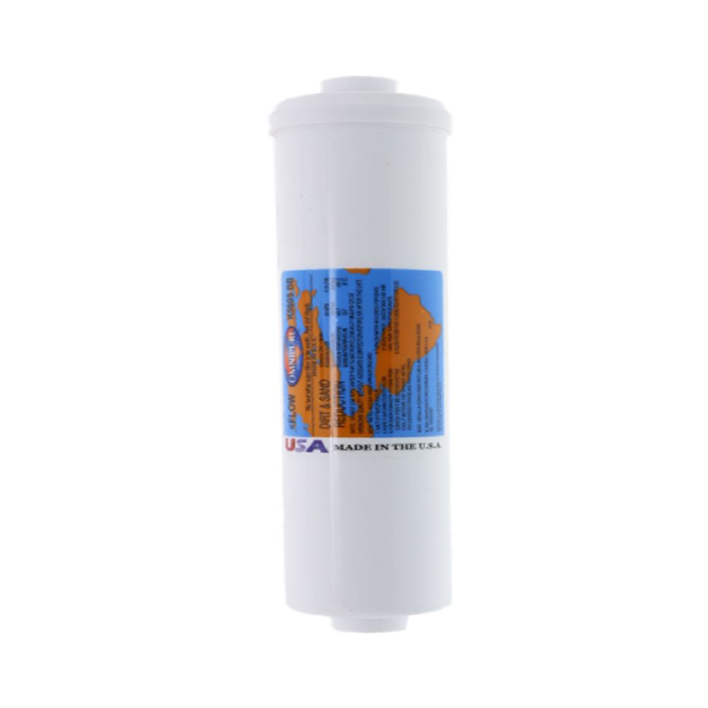 Omnipure Inline K5605-BB 5 mic Sediment Prefilter - 12" x 2.5" Filter - 1/4" FPT