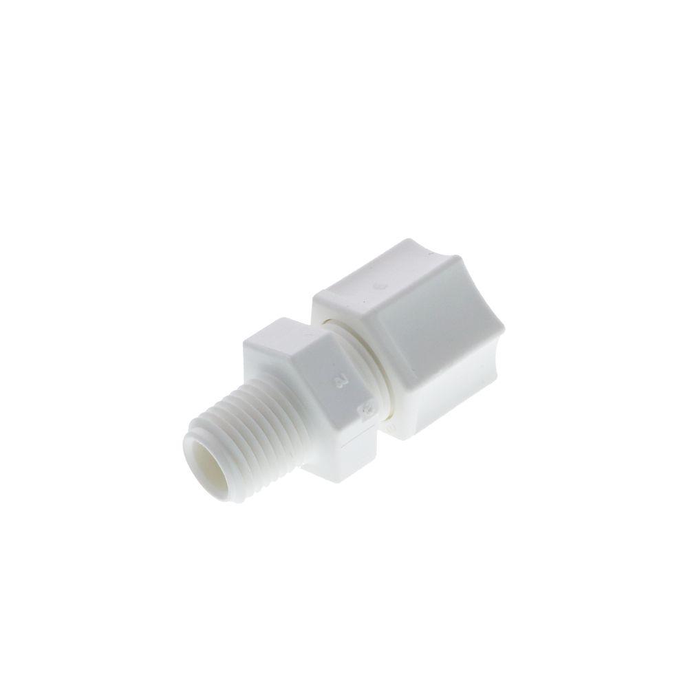 JACO 10-6-4-P-PG Polypropylene Male Connector 3/8 OD Tube x 1/4 MPT
