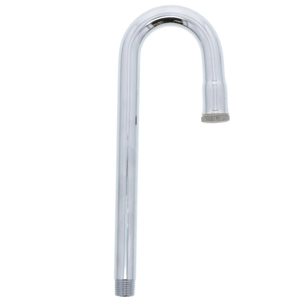 T&S Brass 119X Rigid Gooseneck Faucet, 2-3/4 Spread, 8-3/4 H, 5-1/4 Clearance
