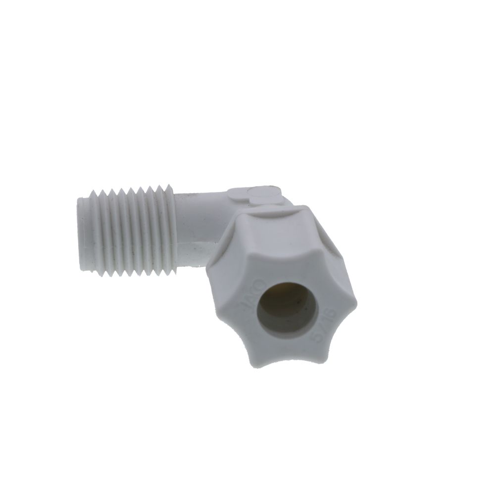 JACO 40-5-4-P-PG Polypropylene Male Elbow 5/16 OD Tube x 1/4 MPT