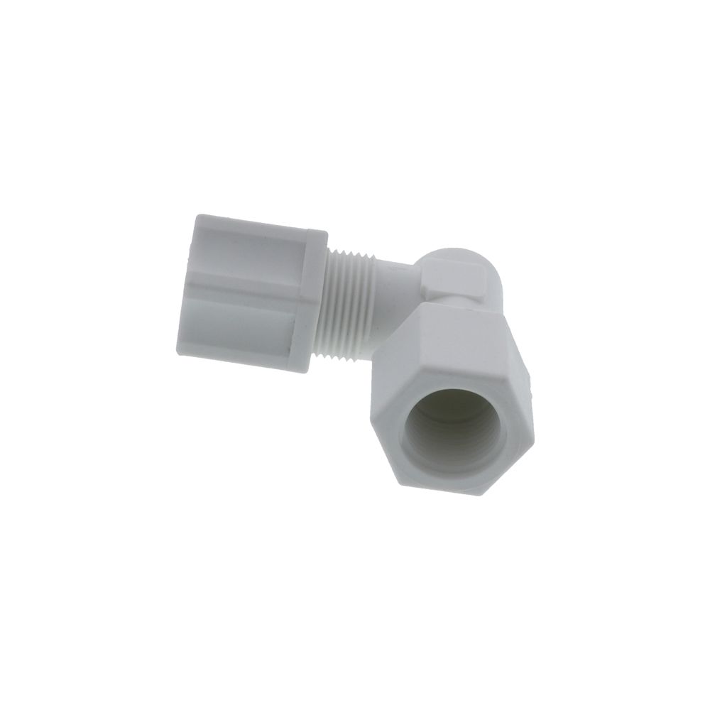 JACO 45-8-6-P-PG Polypropylene Female Elbow 1/2 OD Tube x 3/8 MPT