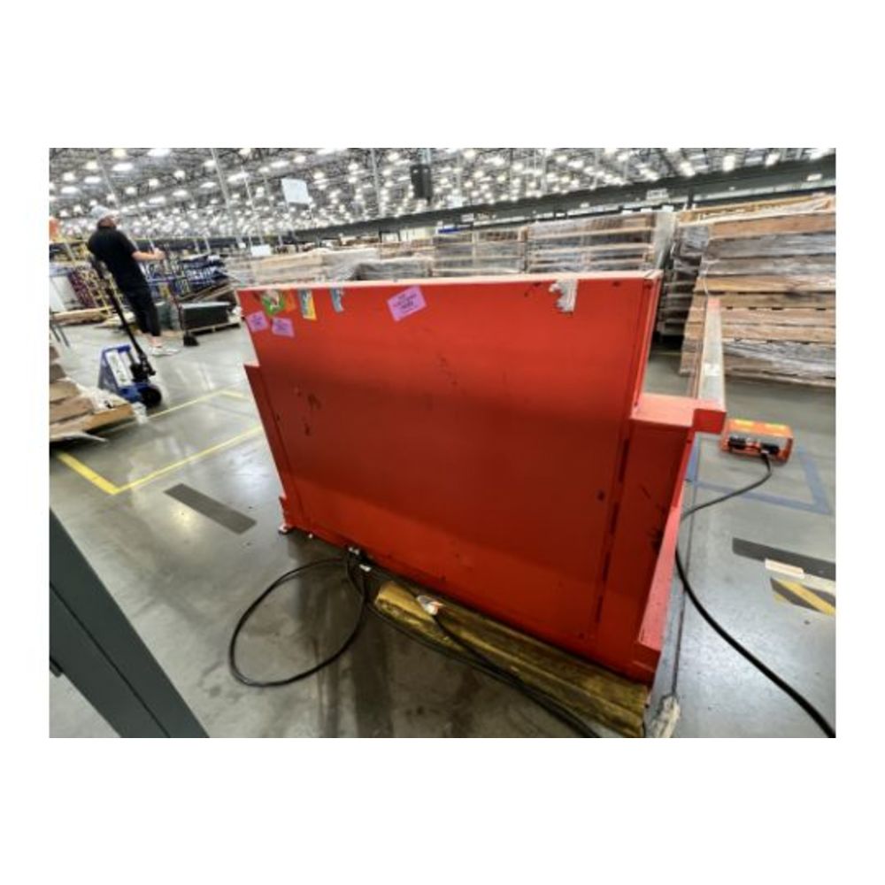 Used Pallet Lift Table 2,500 LB Load Capacity w/ Foot Switch Controller