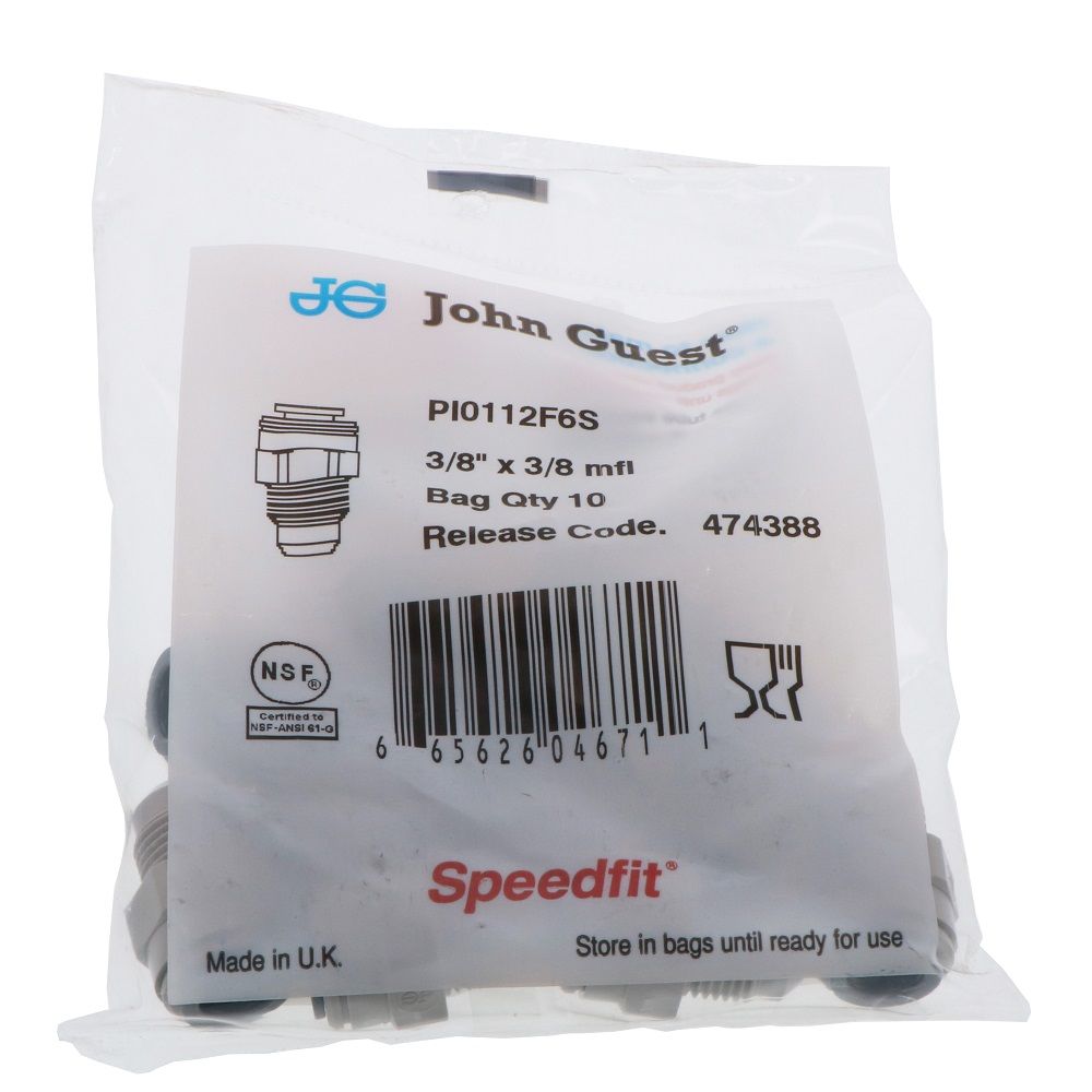 John Guest Male Connector Flare - 3/8 x 3/8 Flare