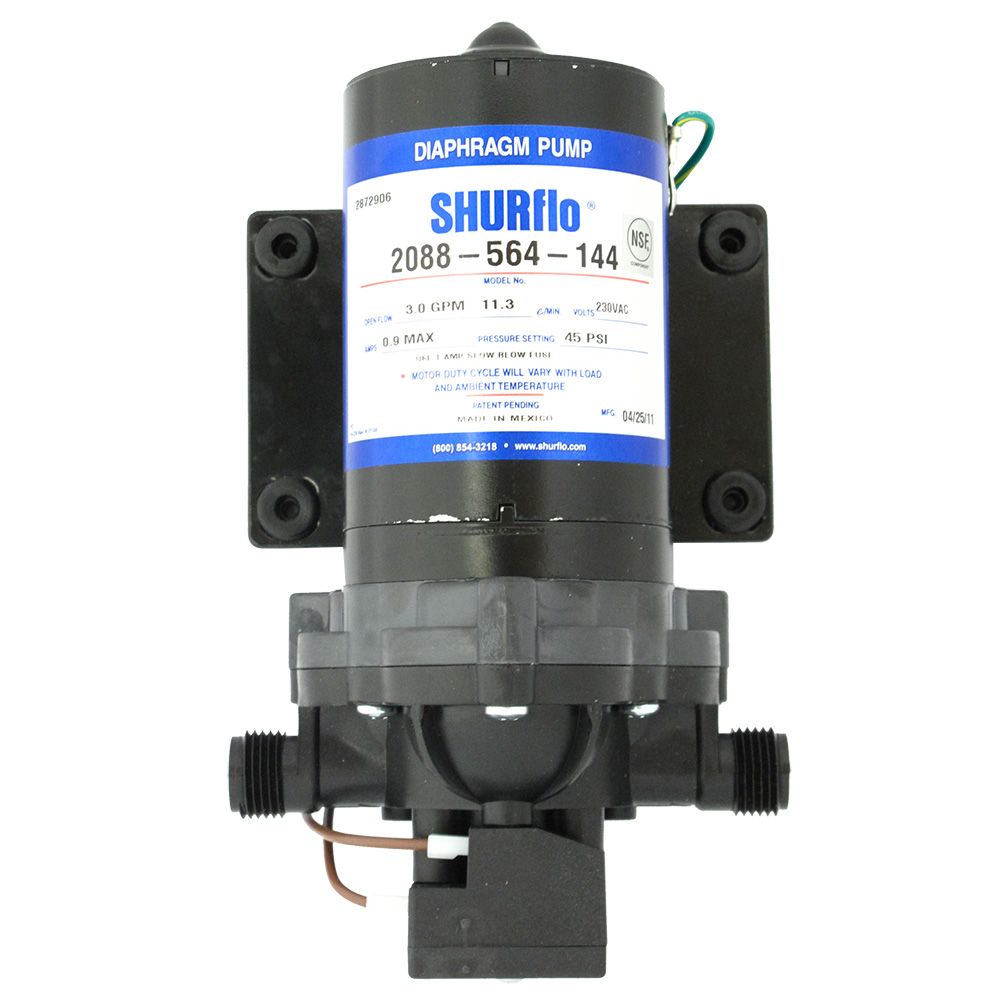 SHURflo 2088-564-144 Delivery Pump 3.0 gpm 45 psi 230VAC No Cord