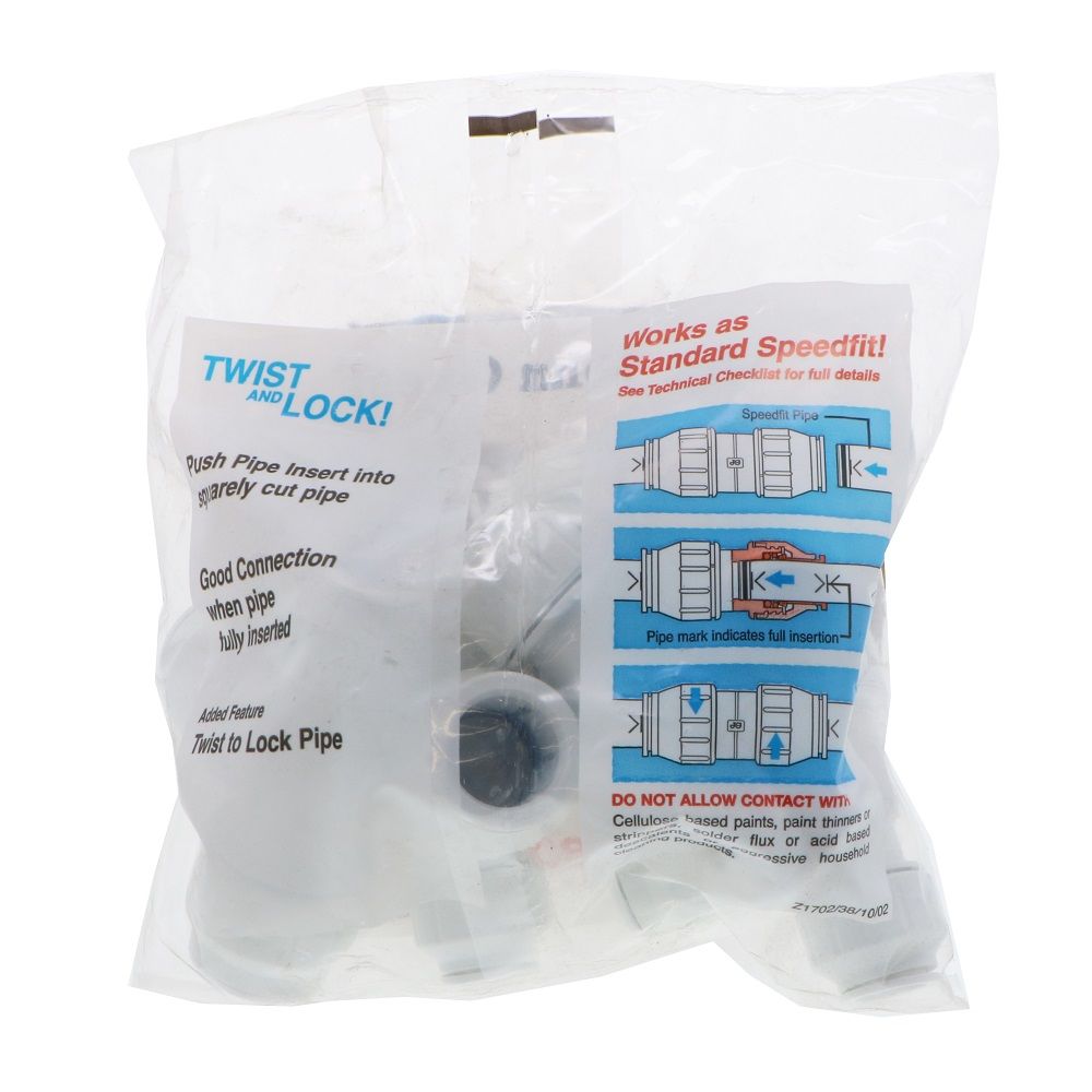 John Guest Reducing Tee - 22mm x 15mm x 22mm