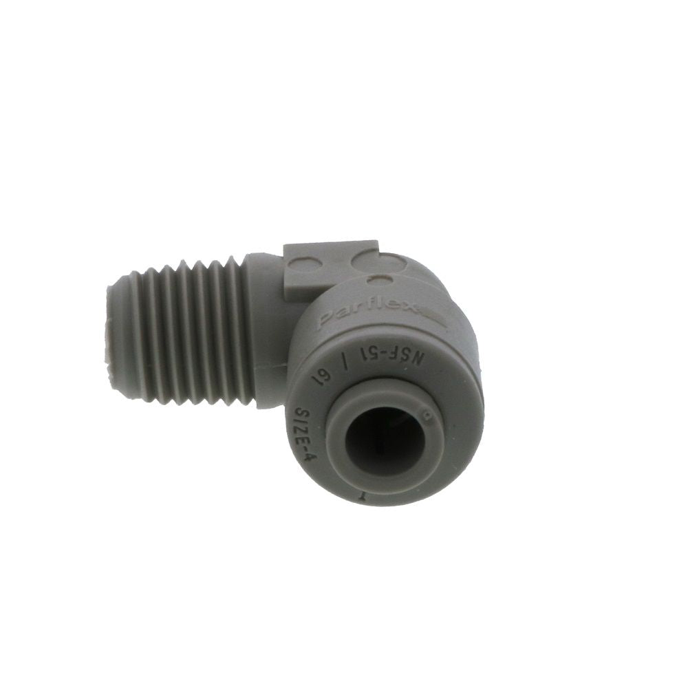 Parker A4ME4-MG TrueSeal Acetal Male Elbow 1/4" QC x 1/4" NPT