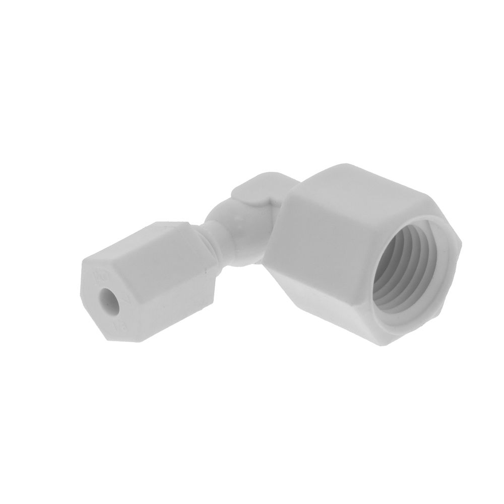 JACO 45-2-4-P-O Polypropylene Female Elbow 1/8 OD Tube x 1/4 FPT