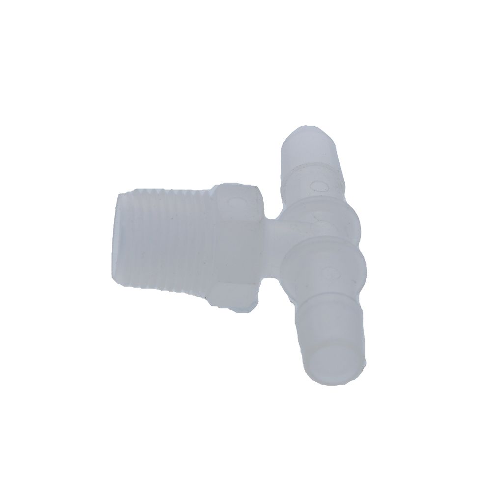 Barb Tee x Male Branch - 3/8 ID x 3/8 MNPT