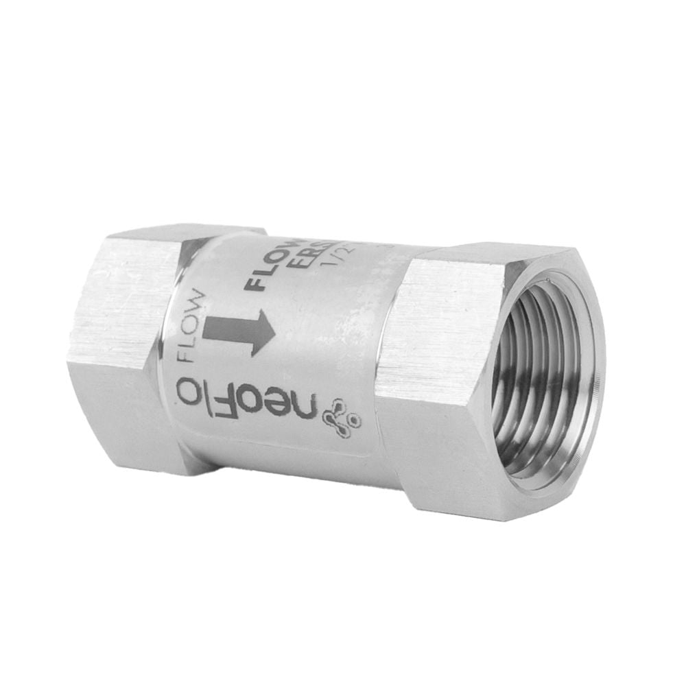 Neo-Pure Stainless Steel Flow Restrictor 2.5 GPM 316SS 1/2" FPT x FPT