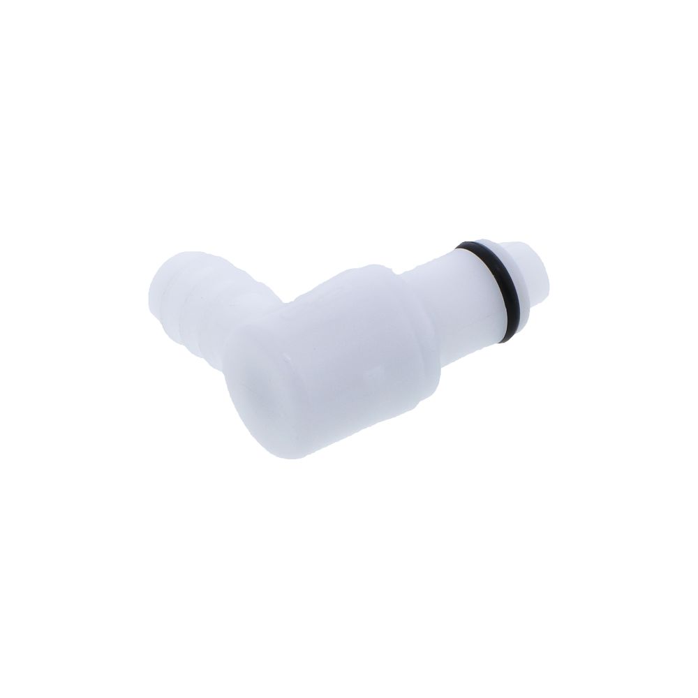 PLCD23006 Valved Elbow Hose Barb Coupling Insert 3/8 ID Barb