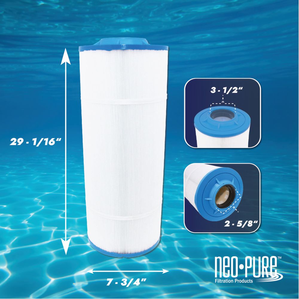 Neo-Pure PS-7L155-EA Pool and Spa Filter 7-3/4" x 29-1/16”