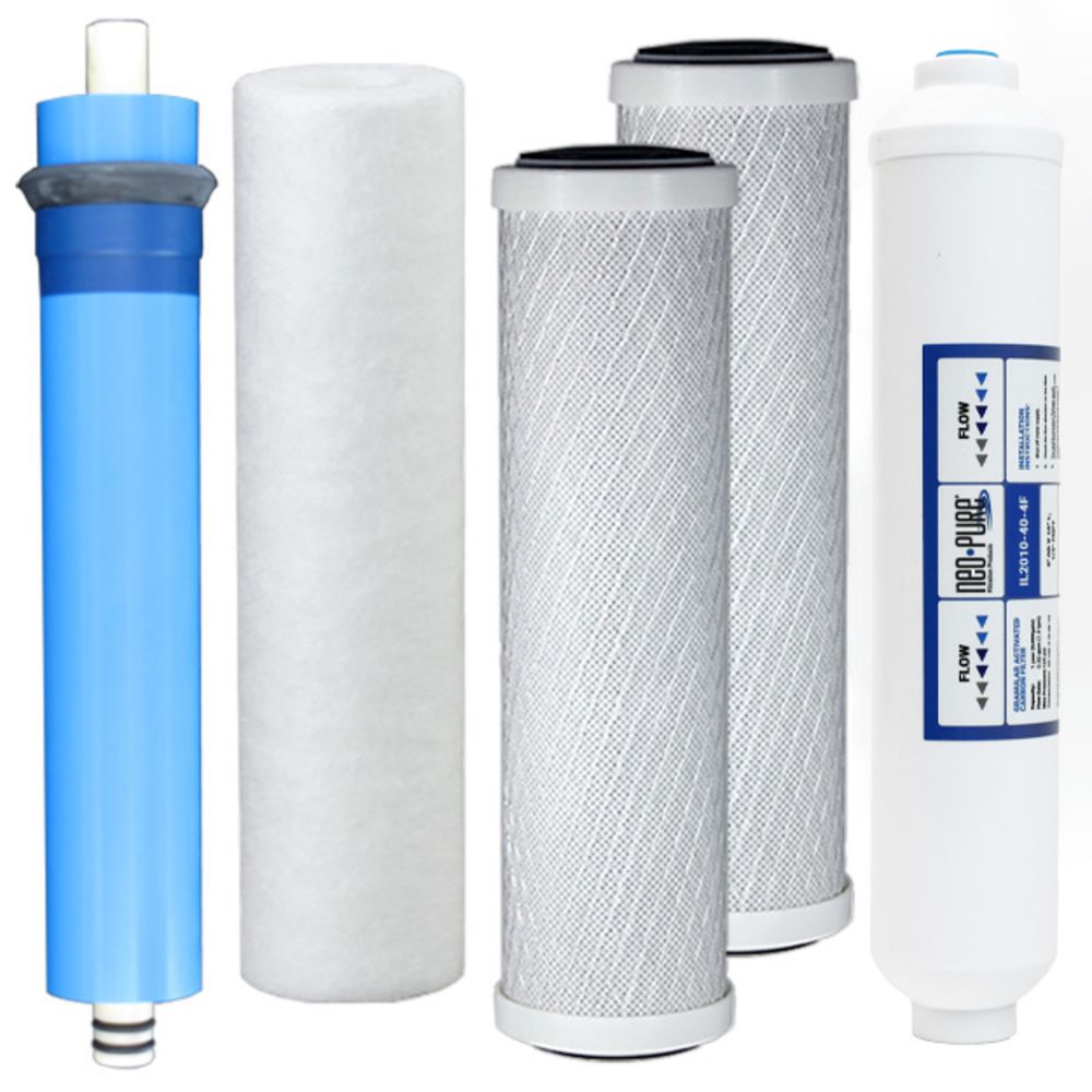 Watts FMR05-MT-AG RO System Replacement Water Filter Kit Compatible with Goldline and Valueline RO System