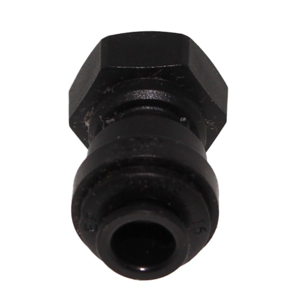 John Guest Female Adapter NPTF Black Polypropylene - 1/4 x 1/8 NPTF