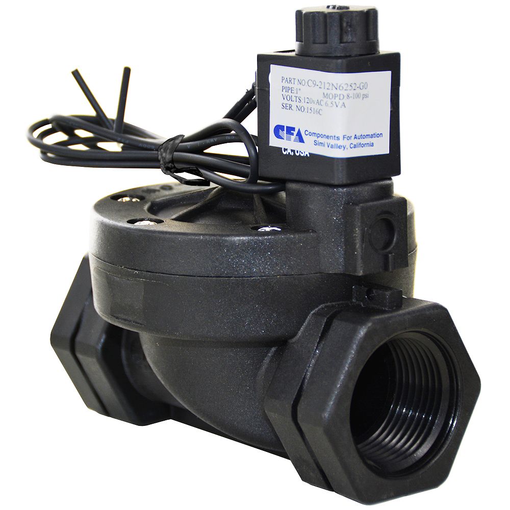 CFA C9 Series Solenoid Valve Normally Closed 1" FPT 120V