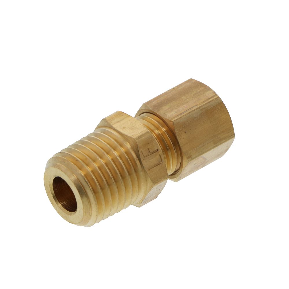 Brass Male Connector 1/4 Compression x 1/4 NPT