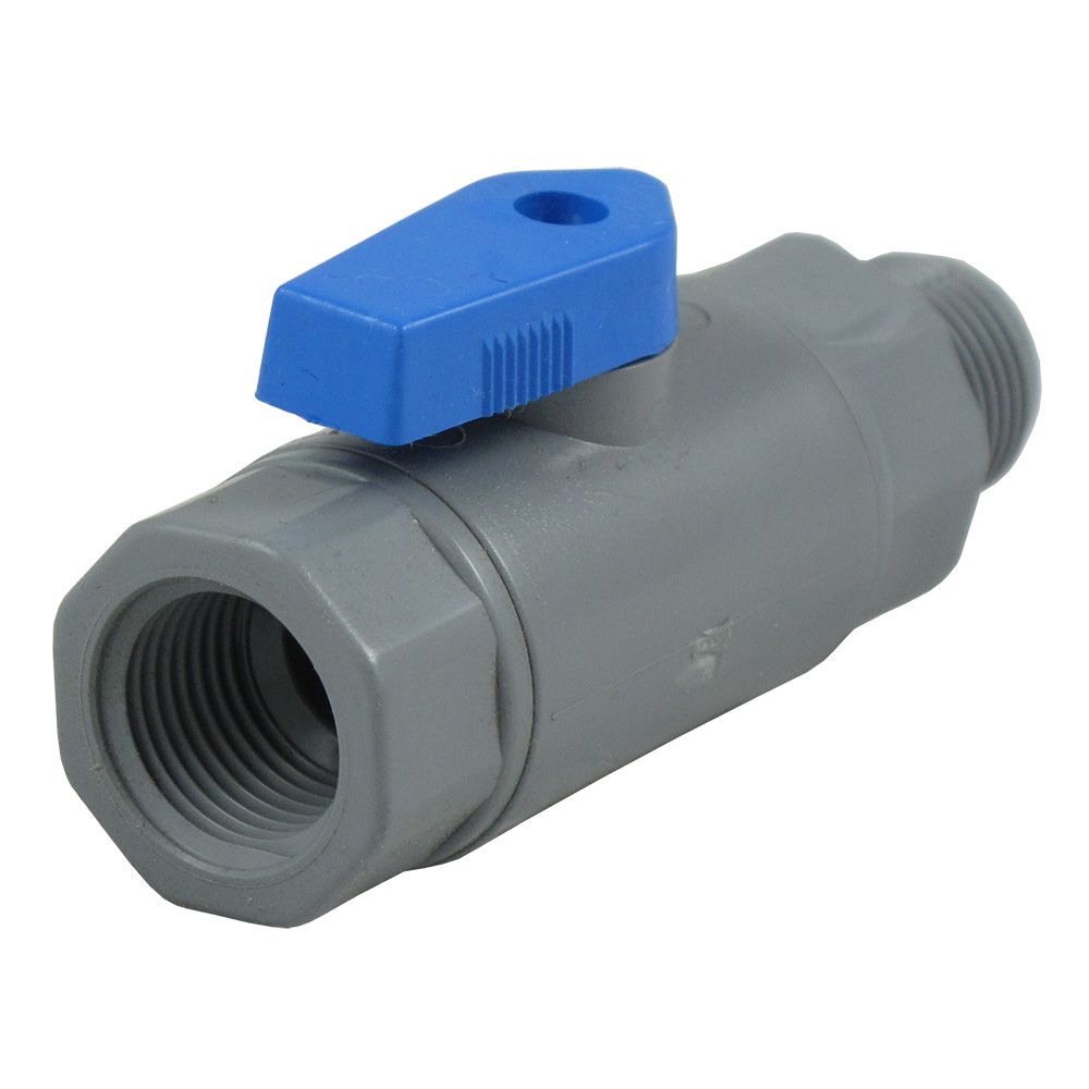 SMC 6380990 PVC Ball Valve 3/8 FNPT x 3/8 MNPT