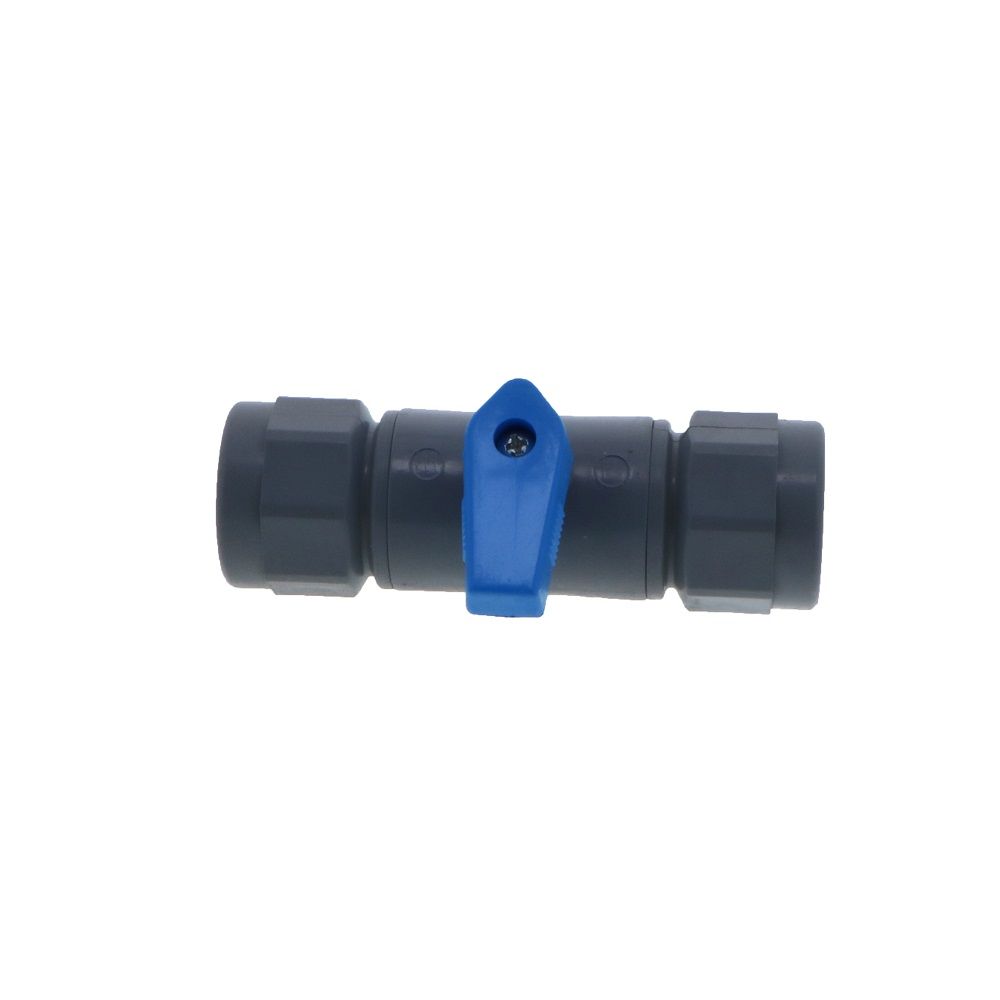Inline Ball Valve PVC - 1/2 Female NPT x 1/2 Female NPT