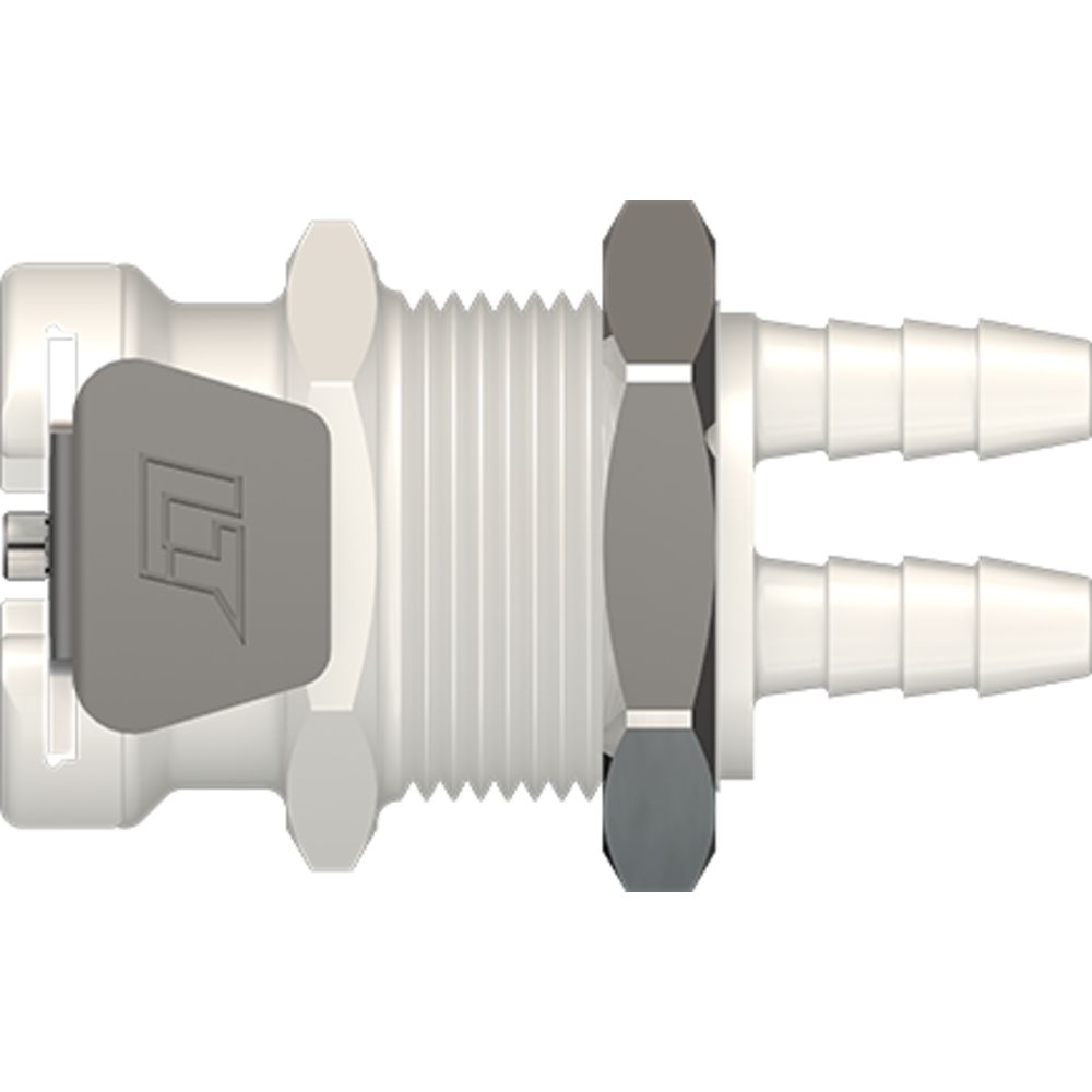 LinkTech 42AB Series Panel Mt. Female, Non-valved, 1/8" HB, ABS