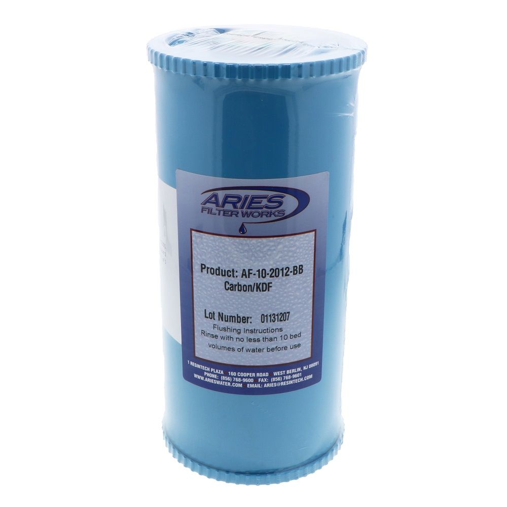 10" x 4-1/2" BB Coconut Shell GAC + 2lbs KDF55