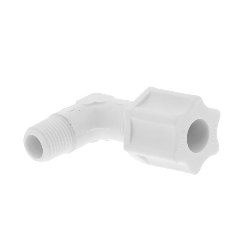 JACO 40-5-2-P-O Polypropylene Male Elbow 5/16 OD Tube x 1/8 MPT
