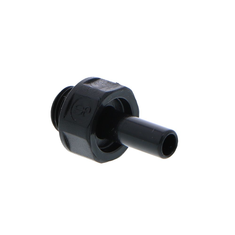 John Guest Stem Adapter BLACK ACETAL - 6mm x 1/8 BSP